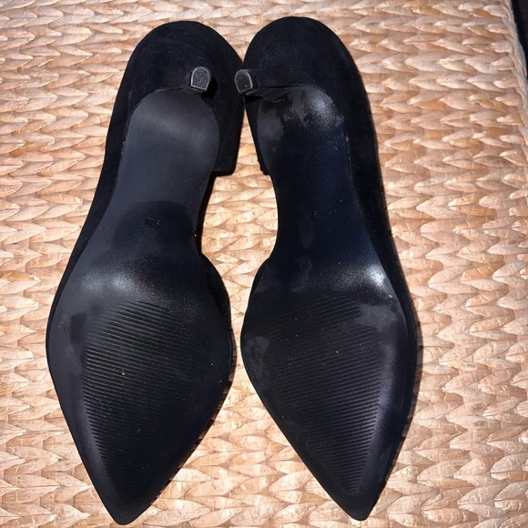 Steve Madden Flory Black Suede Kitten Heel Pump Size 9 - Picture 5 of 6